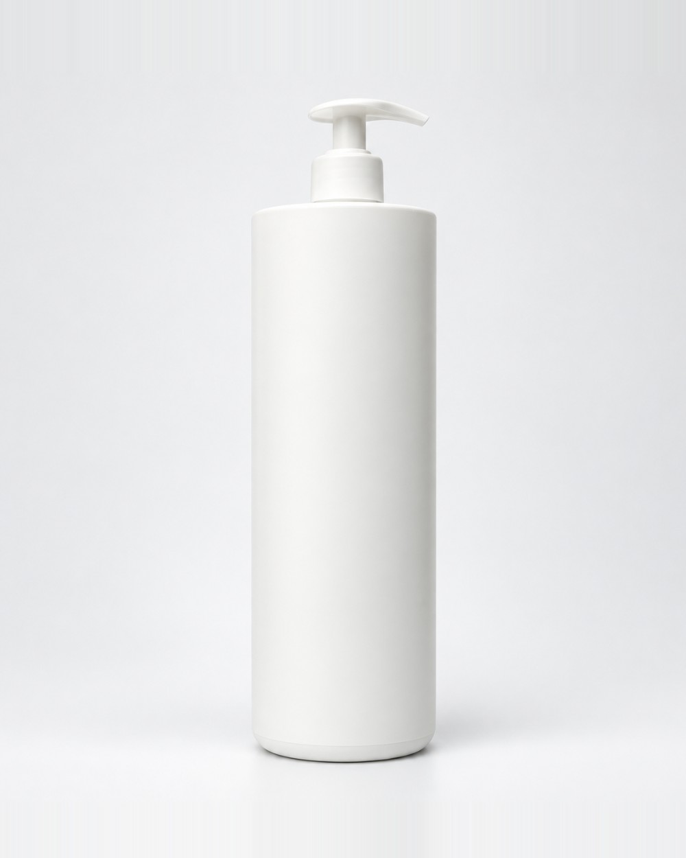 Envase recto con dosificador, Blanco, Dosificador blanco