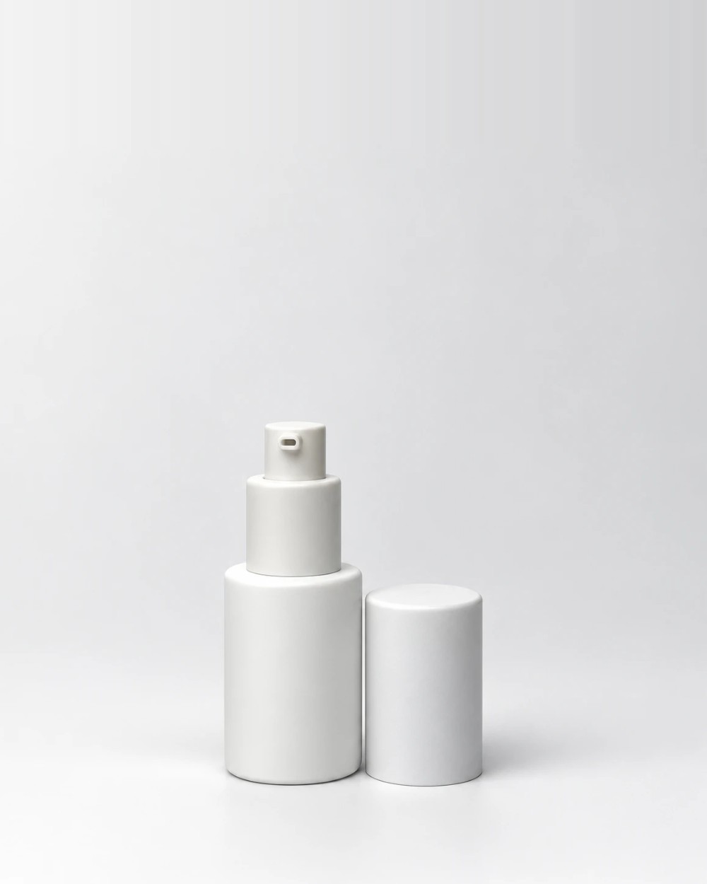 Envase con dosificador y tapa, Blanco, Dosificador blanco con tapa